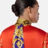 Barocco Silk košile Lavallière s gepardím potiskem Barocco Silk košile Lavallière s gepardím potiskem