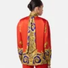 Barocco Silk košile Lavallière s gepardím potiskem Barocco Silk košile Lavallière s gepardím potiskem