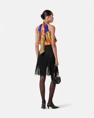 Barocco Silk top Lavallière s motivy geparda a baroka