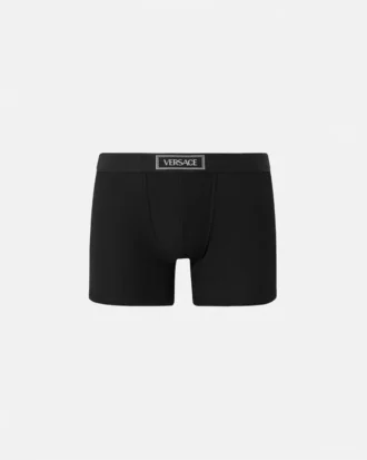 Bavlněné dlouhé boxerky s žebrováním