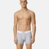 Bavlněné dlouhé boxerky s žebrováním Bavlněné dlouhé boxerky s žebrováním