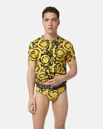 Bavlněné jersey kalhotky s potiskem Jacquard