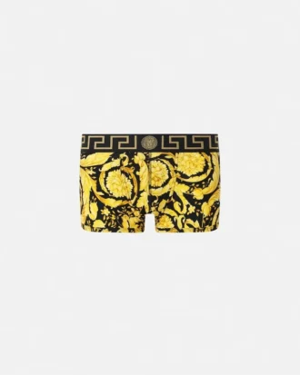 Bavlněné jerseyové boxerky s potiskem Jacquard