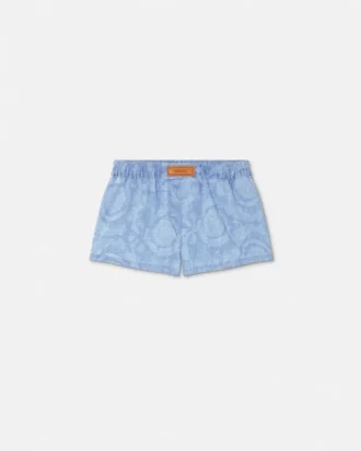 Boxerky Barocco Jacquard Chambray