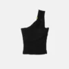 Bustier s jedním ramenem a bezpečnostní sponkou Bustier s jedním ramenem a bezpečnostní sponkou