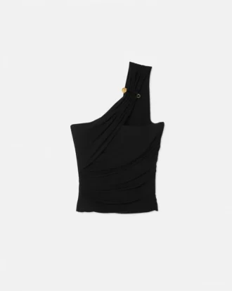 Bustier s jedním ramenem a bezpečnostní sponkou