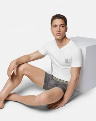 Dlouhé boxerky Greca Border, 2 ks