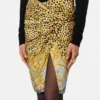 Drapovaná midi sukně Cheetah Foulard Drapovaná midi sukně Cheetah Foulard
