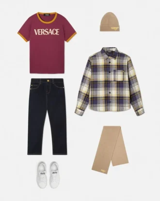 Dětská košile Versace Milano Tartan