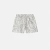 Dětské kraťasy z potištěného hedvábného kepru Dětské kraťasy z potištěného hedvábného kepru