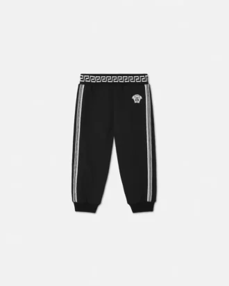 Dětské vyšívané bavlněné jersey tepláky Dětské vyšívané bavlněné jersey tepláky