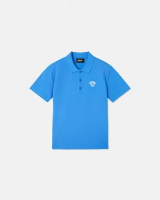 Dětské vyšívané bavlněné polo tričko