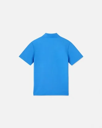 Dětské vyšívané bavlněné polo tričko