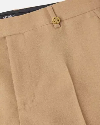 Formální kalhoty z melírované vlny