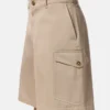 Gabardénové cargo šortky Gabardénové cargo šortky
