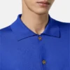 Hedvábně-bavlněný pletený polo svetr Hedvábně-bavlněný pletený polo svetr