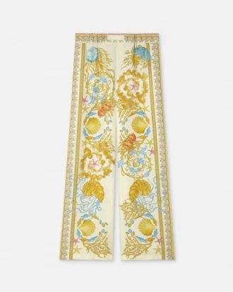 Hedvábné kalhoty Barocco Silk