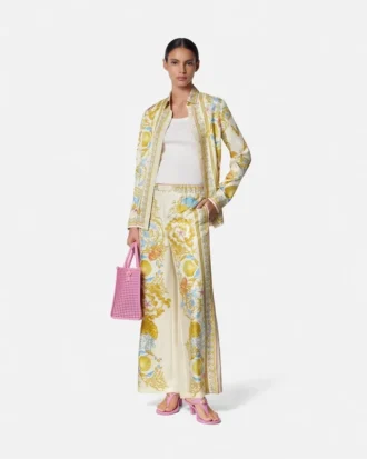 Hedvábné kalhoty Barocco Silk