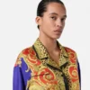 Hedvábná košile Cheetah Barocco Silk