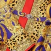 Hedvábné minišaty s kočičím potiskem Barocco Silk