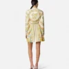 Hedvábné minišaty s potiskem Underwater Barocco Silk