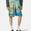Hedvábné šortky Versace Safari