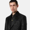 Jednořadé sako s leopardím žakárovým vzorem Jednořadé sako s leopardím žakárovým vzorem