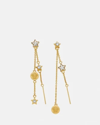 Křišťálové náušnice Medusa Star Drop