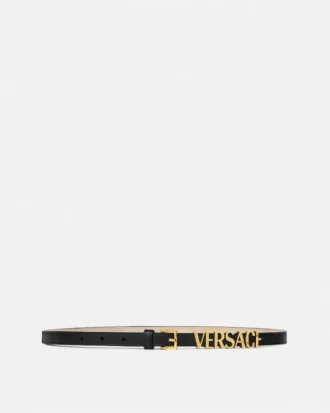 Kožený opasek s logem Versace 1,5 cm