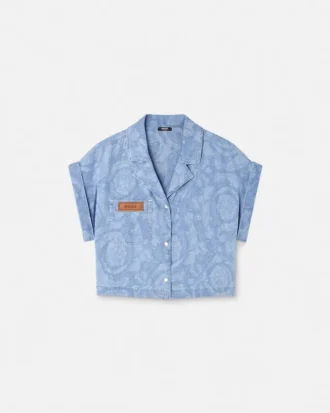 Košile Barocco Jacquard Chambray Boxy Košile Barocco Jacquard Chambray Boxy
