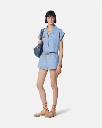 Košile Barocco Jacquard Chambray Boxy Košile Barocco Jacquard Chambray Boxy
