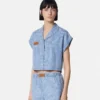 Košile Barocco Jacquard Chambray Boxy Košile Barocco Jacquard Chambray Boxy