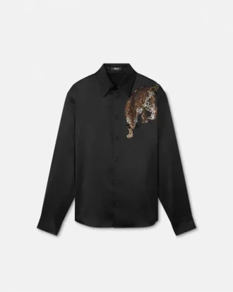 Košile Crystal Versace Leopard