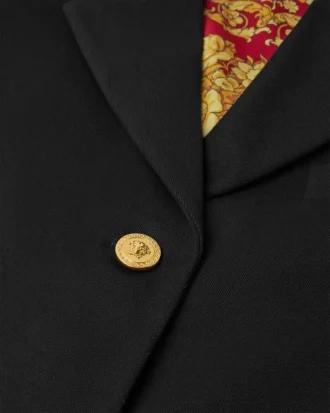 Krátké kabátové sako z gabardénu