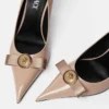 Lodičky Gianni Ribbon z lakované kůže 85 mm Lodičky Gianni Ribbon z lakované kůže 85 mm