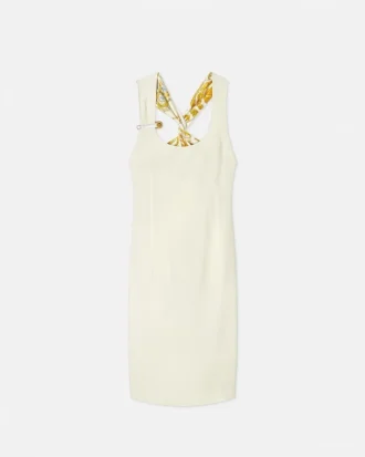 Midi šaty Safety Pin Twisted Shift