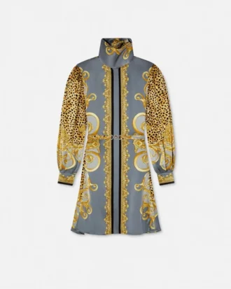 Minišaty Cheetah Foulard Silk Lavallière