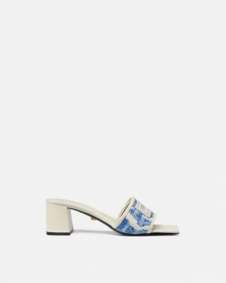 Mules Theia Raffia 55 mm Mules Theia Raffia 55 mm