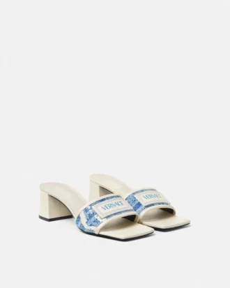 Mules Theia Raffia 55 mm Mules Theia Raffia 55 mm