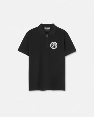 Polo tričko V-Emblem Zip