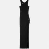 Ribbed Knit Draped Gown s bezpečnostní sponkou Ribbed Knit Draped Gown s bezpečnostní sponkou