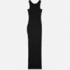 Ribbed Knit Draped Gown s bezpečnostní sponkou Ribbed Knit Draped Gown s bezpečnostní sponkou