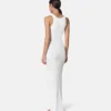 Ribbed Knit Draped Gown s bezpečnostní sponkou Ribbed Knit Draped Gown s bezpečnostní sponkou