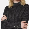 Ribbed Knit Top s lurexovou přísadou Ribbed Knit Top s lurexovou přísadou