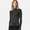 Ribbed Knit Top s lurexovou přísadou Ribbed Knit Top s lurexovou přísadou