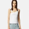 Ribbed Tank Top s barokní sponou Ribbed Tank Top s barokní sponou