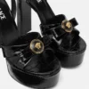Sandály Gianni Ribbon s efektem krokodýlí kůže 140 mm Sandály Gianni Ribbon s efektem krokodýlí kůže 140 mm