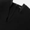 Stretchové krepové jersey midi šaty