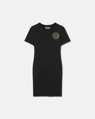 T-shirtové šaty s logem V-Emblem