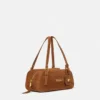 Versace Tag Suede Bowling Bag